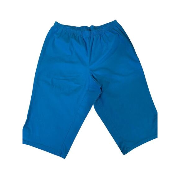 White Stag Women's XL T-Shirt Blue Green Floral + JMS 1x Bermuda Shorts Outfit - Picture 4 of 5